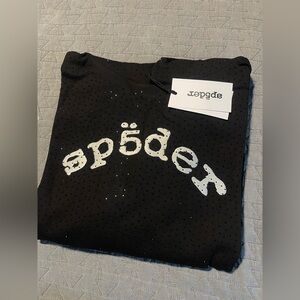 Sp5der black vvs hoodie Medium